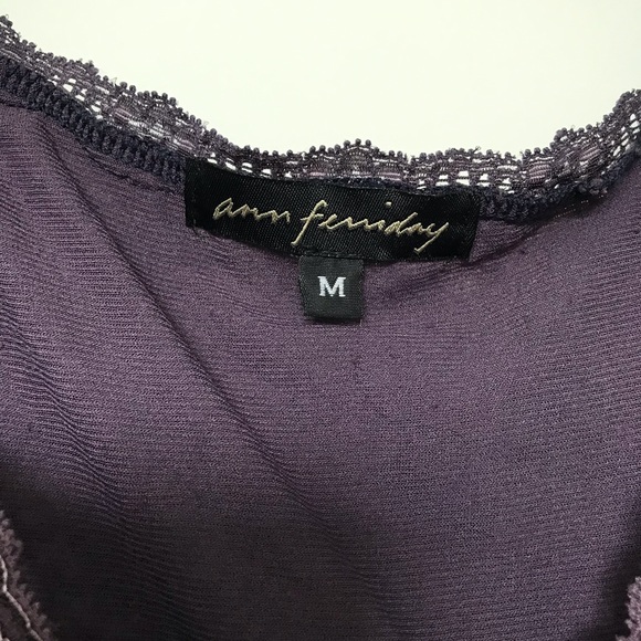Purple Ann ferriday lace top - Picture 2 of 3